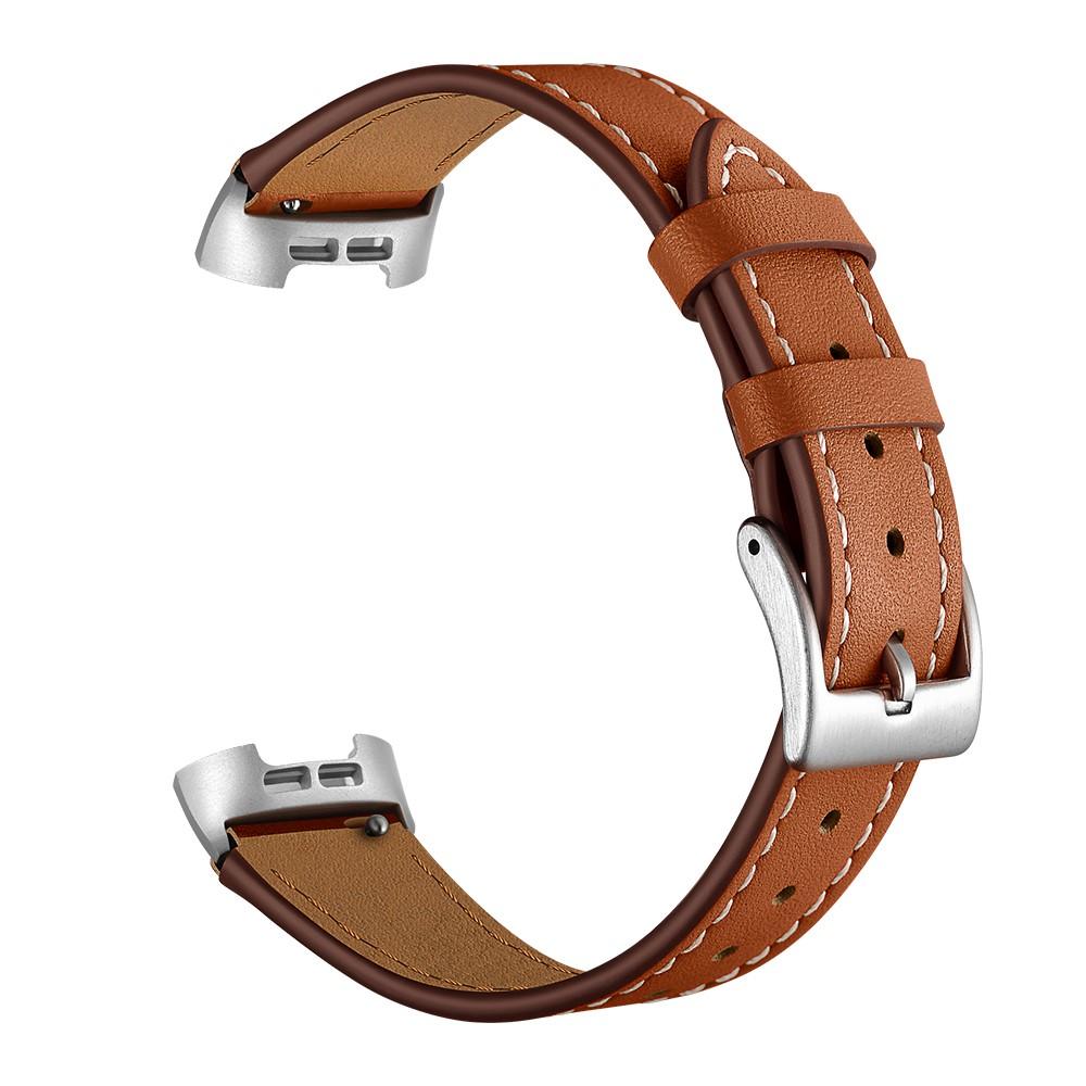 Fitbit Charge 3/Charge 4 Reim Lær Brun