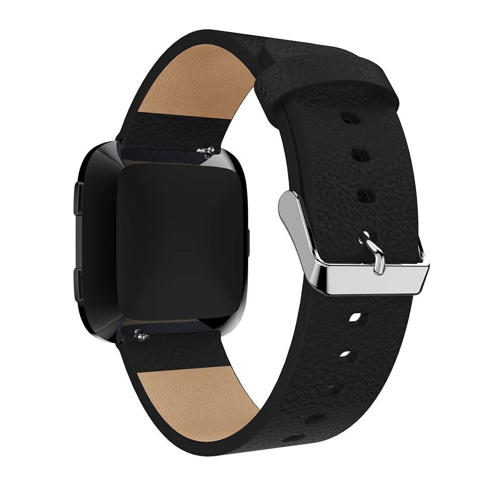 Fitbit Versa/Versa 2 Reim Lær svart