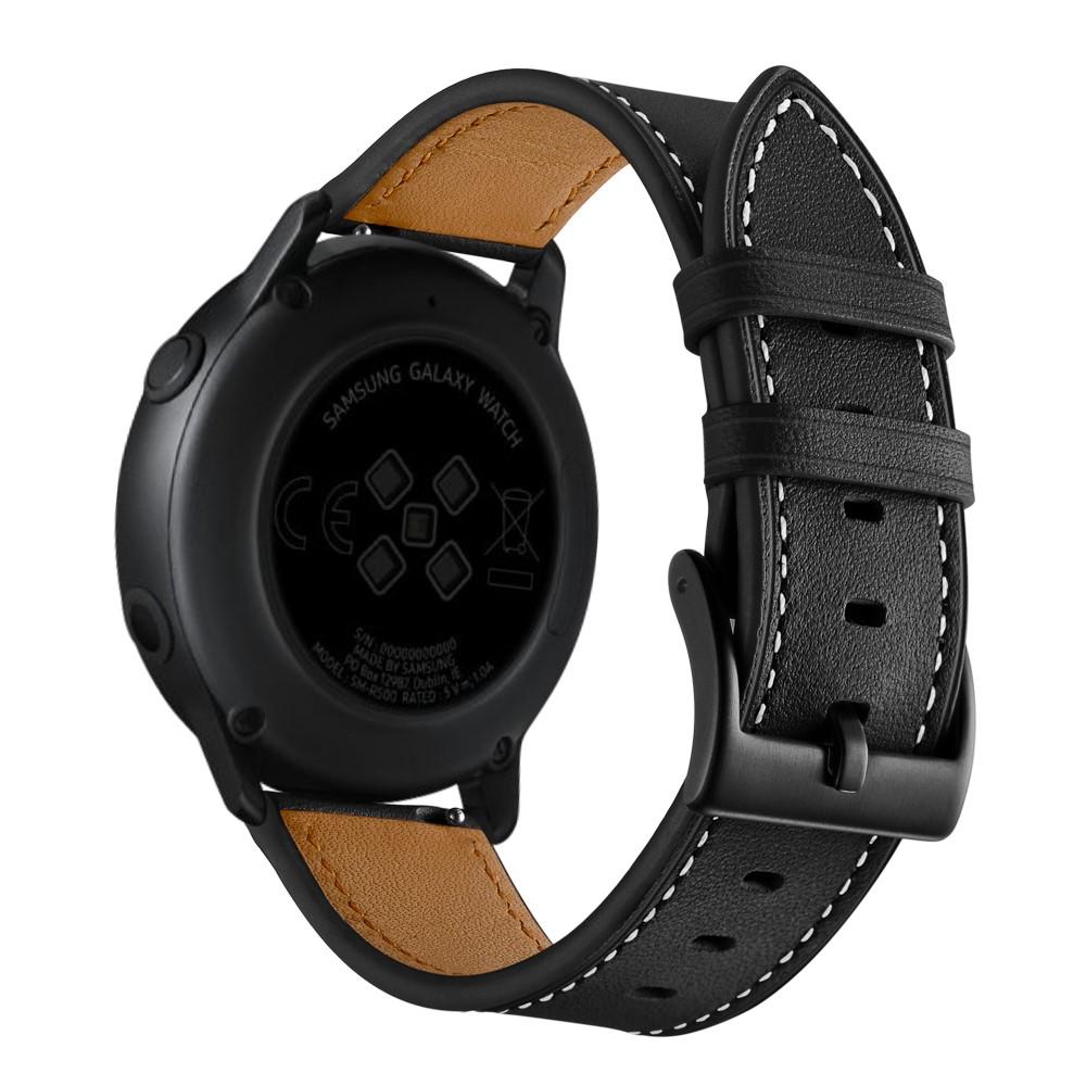 Samsung Galaxy Watch Active Reim Lær svart