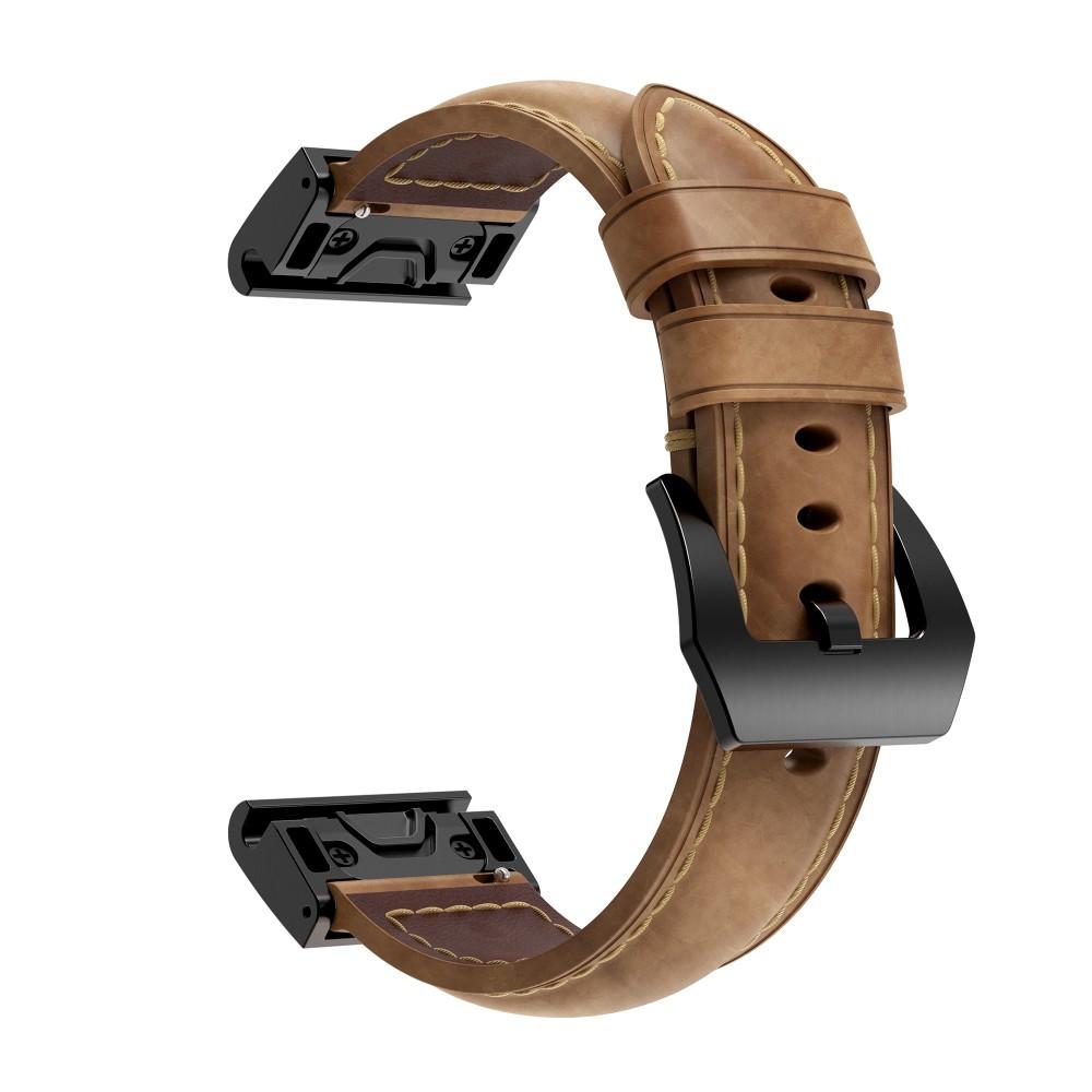 Garmin Fenix 7 Skinnreim brun