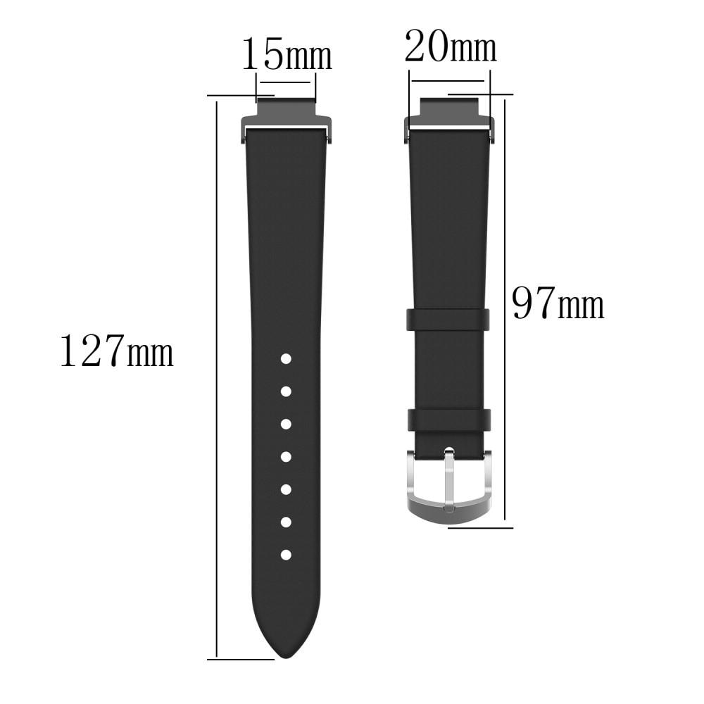 Garmin Forerunner 235/735XT Reim Lær svart