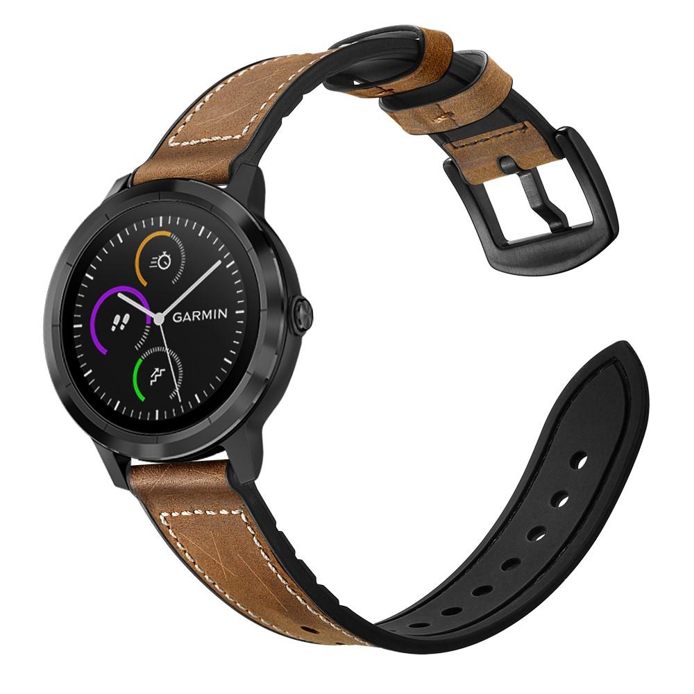 Garmin Vivoactive 3 Skinnreim Premium brun