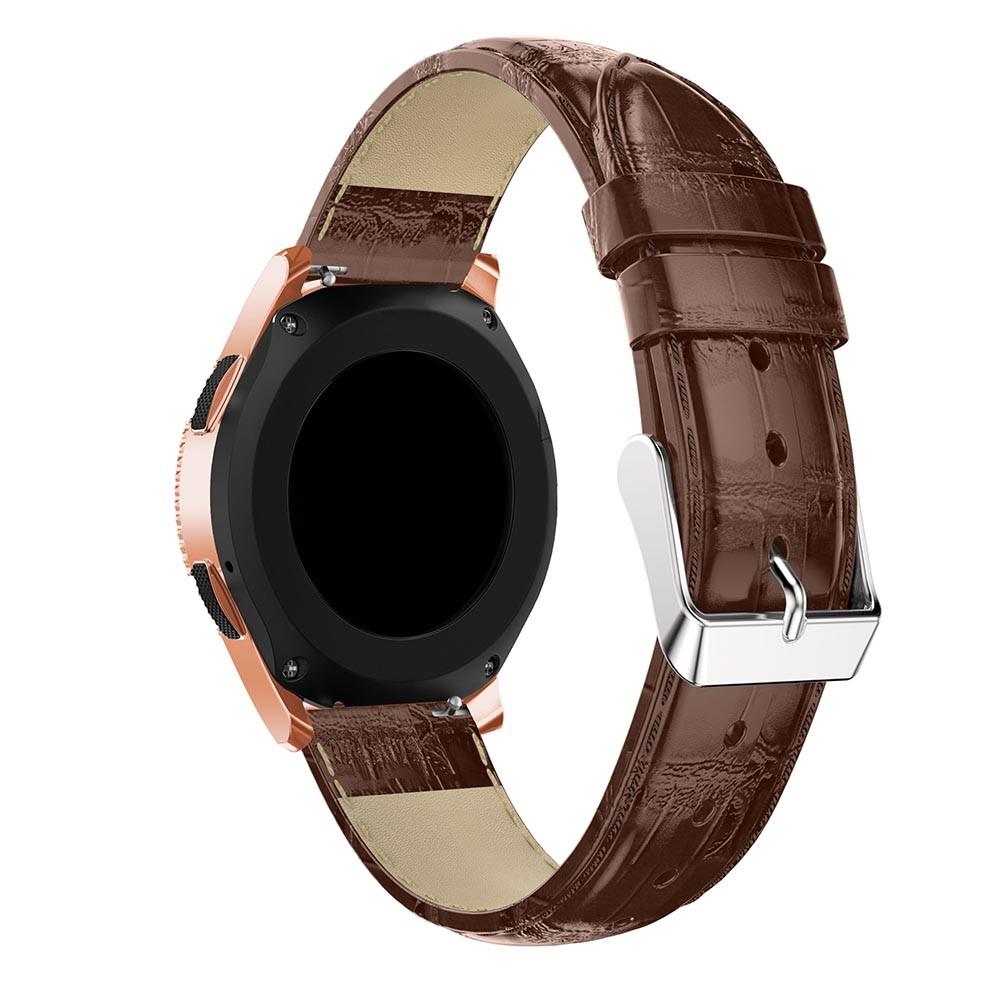 Samsung Galaxy Watch 42mm Skinnreim Krokodil brun