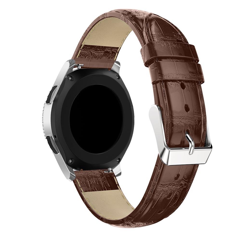 Samsung Galaxy Watch 46mm Skinnreim Krokodil brun