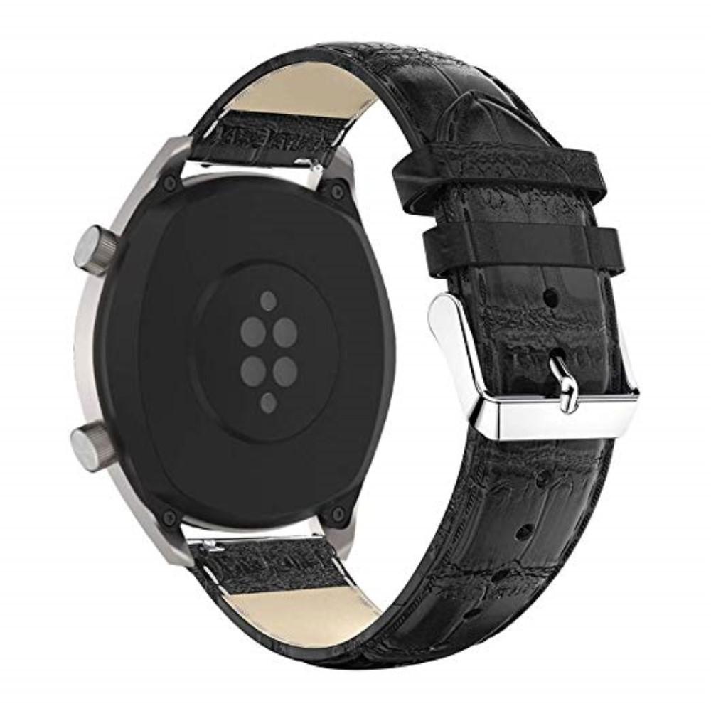 Huawei Watch GT/GT 2 46mm/GT 2e Skinnreim Krokodil svart