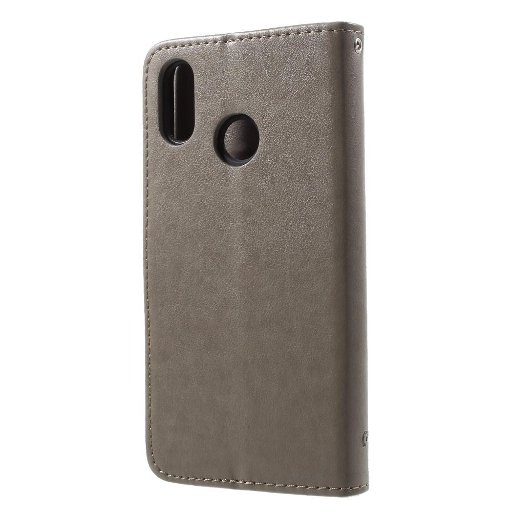 Lærveske Sommerfugler Huawei P20 Lite Grå
