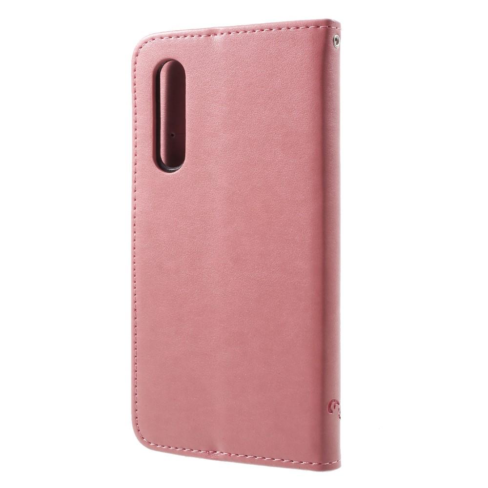 Lærveske Sommerfugler Huawei P20 Pro Rosa