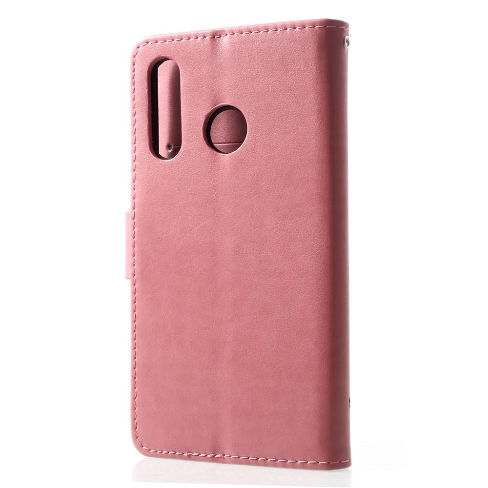 Lærveske Sommerfugler Huawei P30 Lite rosa