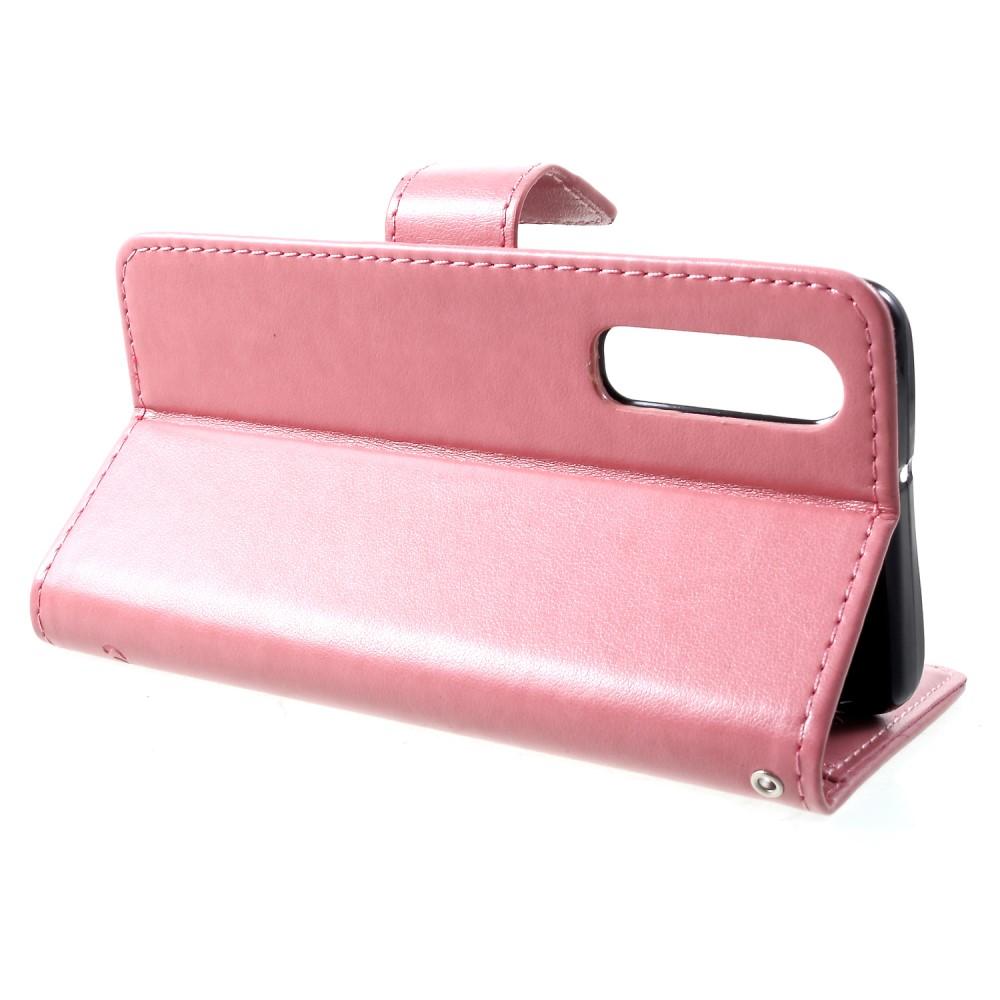 Lærveske Sommerfugler Huawei P30 Rosa