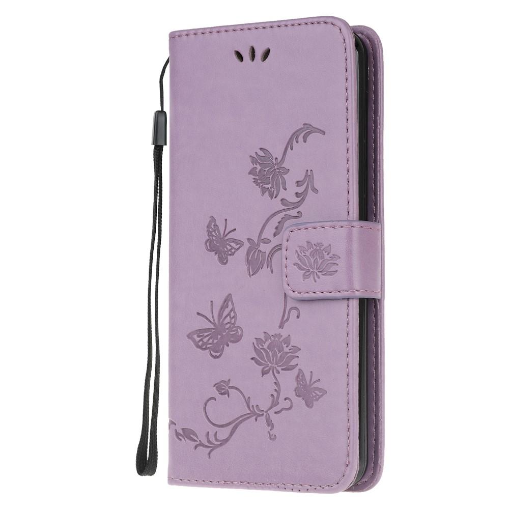 Lærveske Sommerfugler Samsung Galaxy S20 Plus Lilla