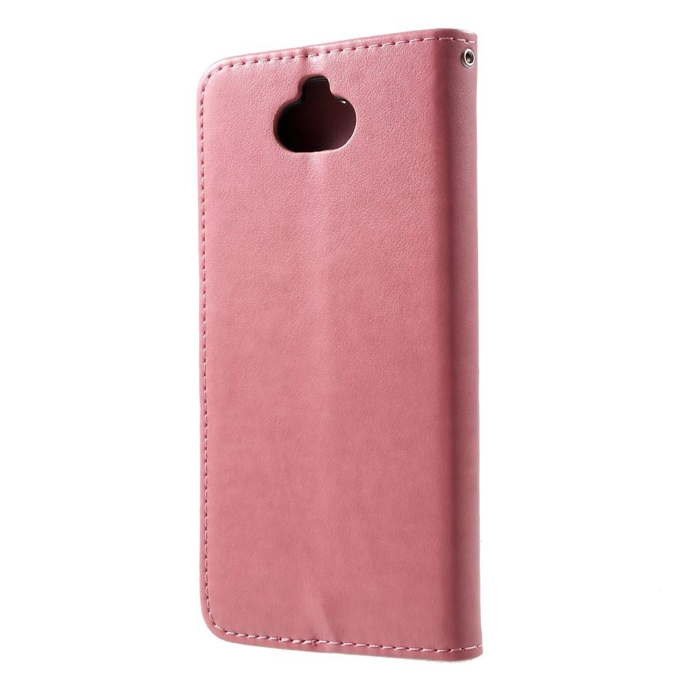Lærveske Sommerfugler Sony Xperia 10 rosa