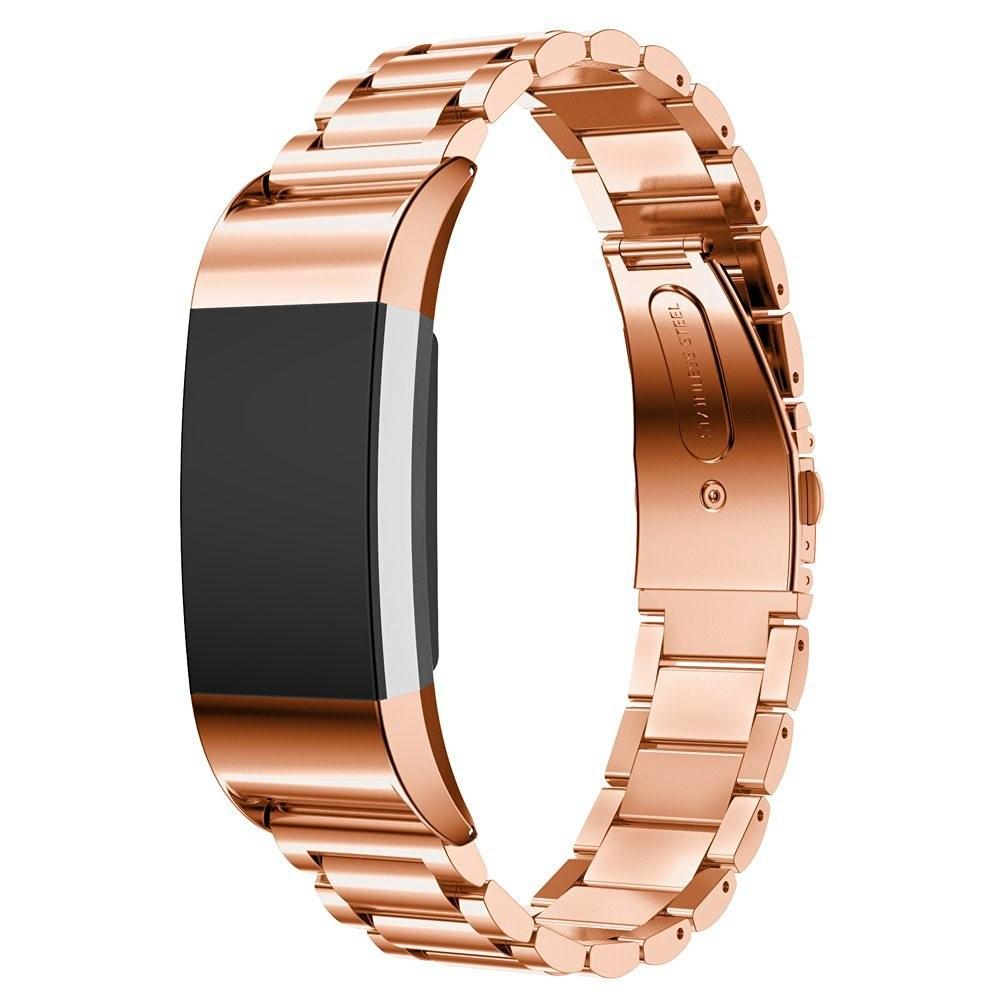 Fitbit Charge 2 Metal Reim rosegull