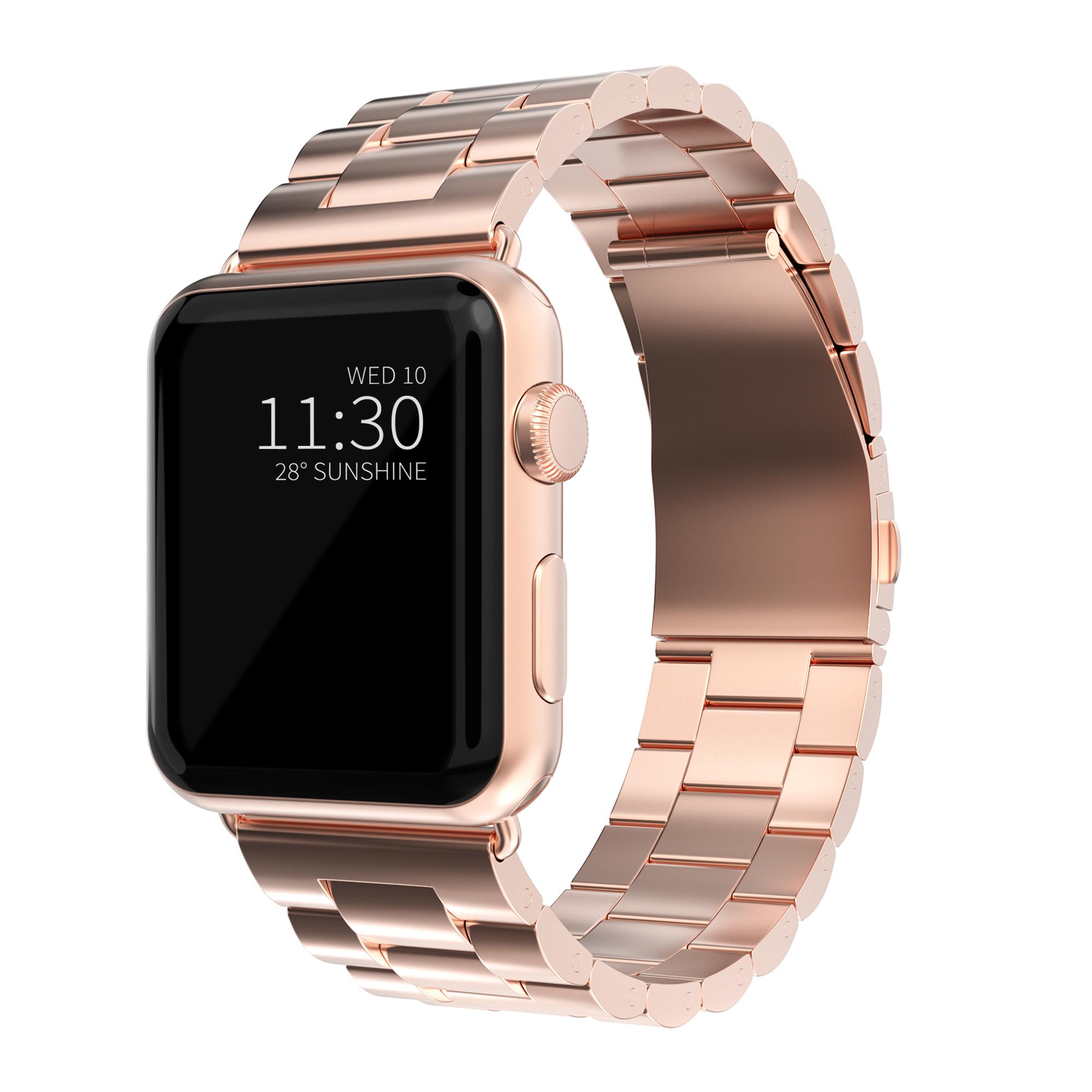 Apple Watch 45mm Series 9 Metal Reim rosegull