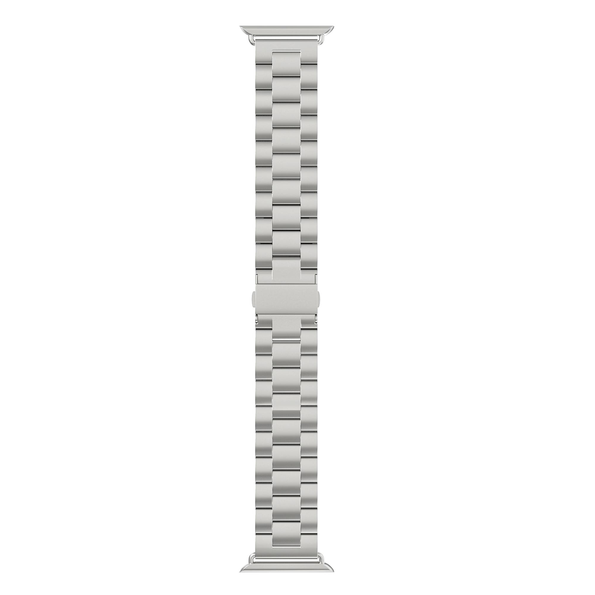 Apple Watch 42/44/45 mm Metal Reim sølv