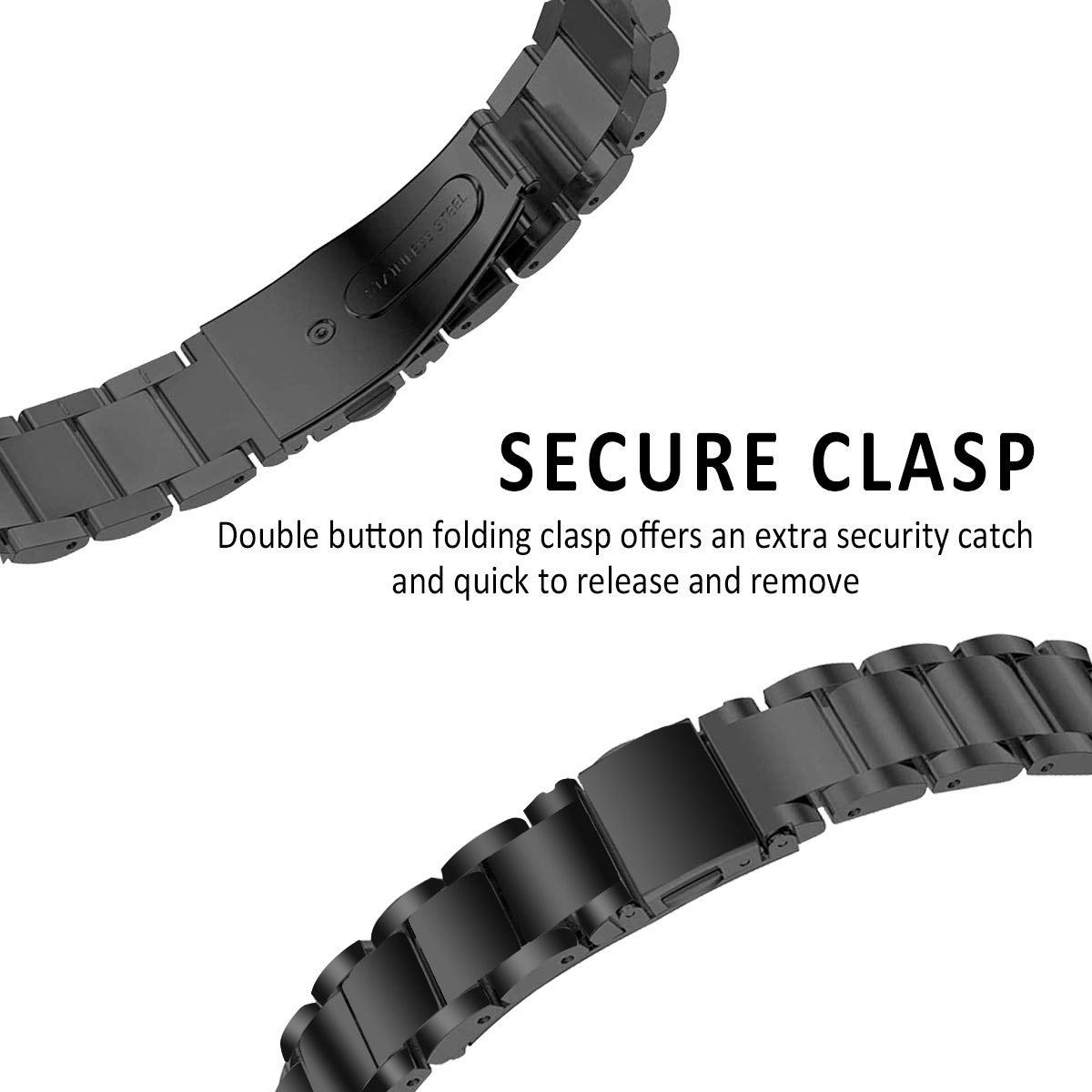 Fitbit Inspire/Inspire 2 Metal Reim svart