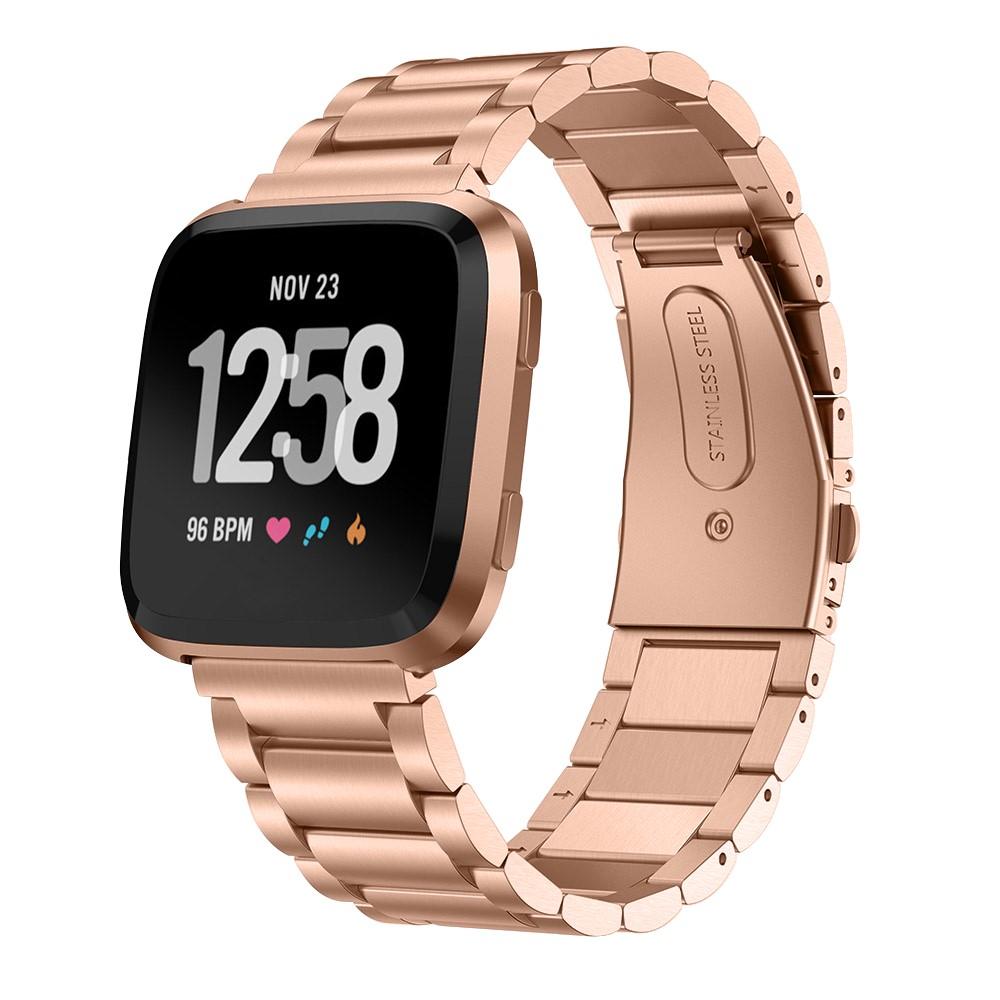 Fitbit Versa/Versa 2 Metal Reim rosegull