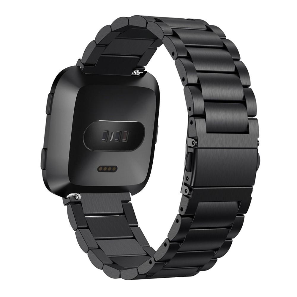 Fitbit Versa/Versa Lite/Versa 2 Metal Reim svart