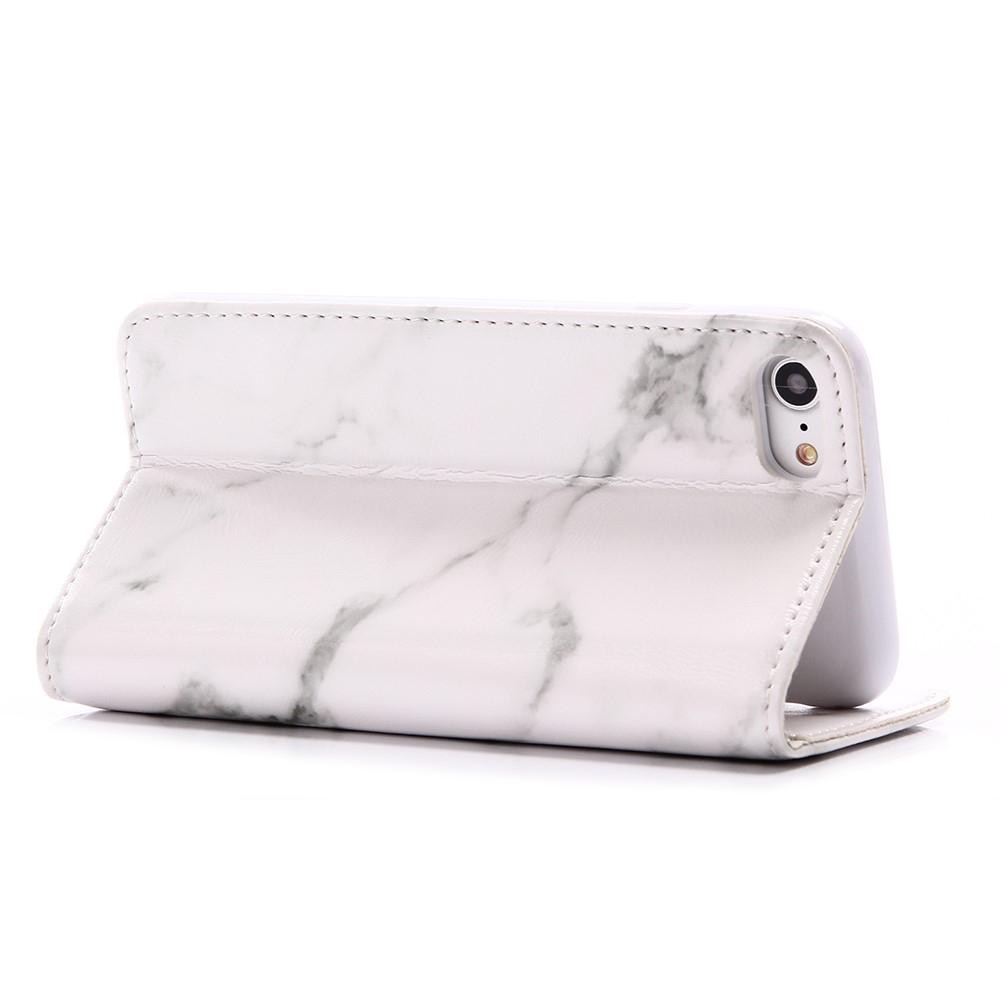 Mobilveske Apple iPhone 7/8/SE Hvit marmor
