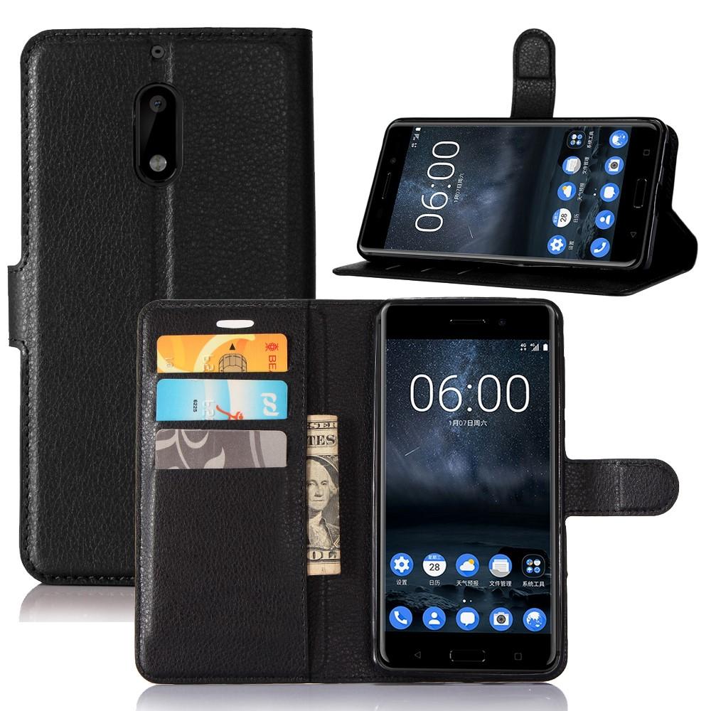 Mobilveske Nokia 6 svart