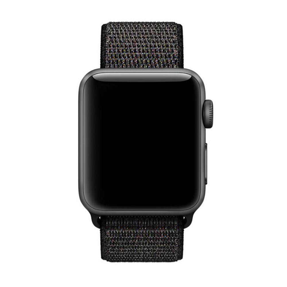 Apple Watch 42/44/45 mm Nylonreim svart