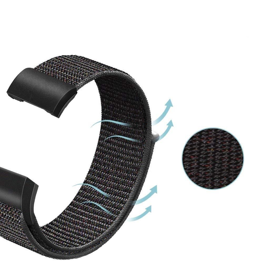 Fitbit Charge 3/4 Nylonreim svart