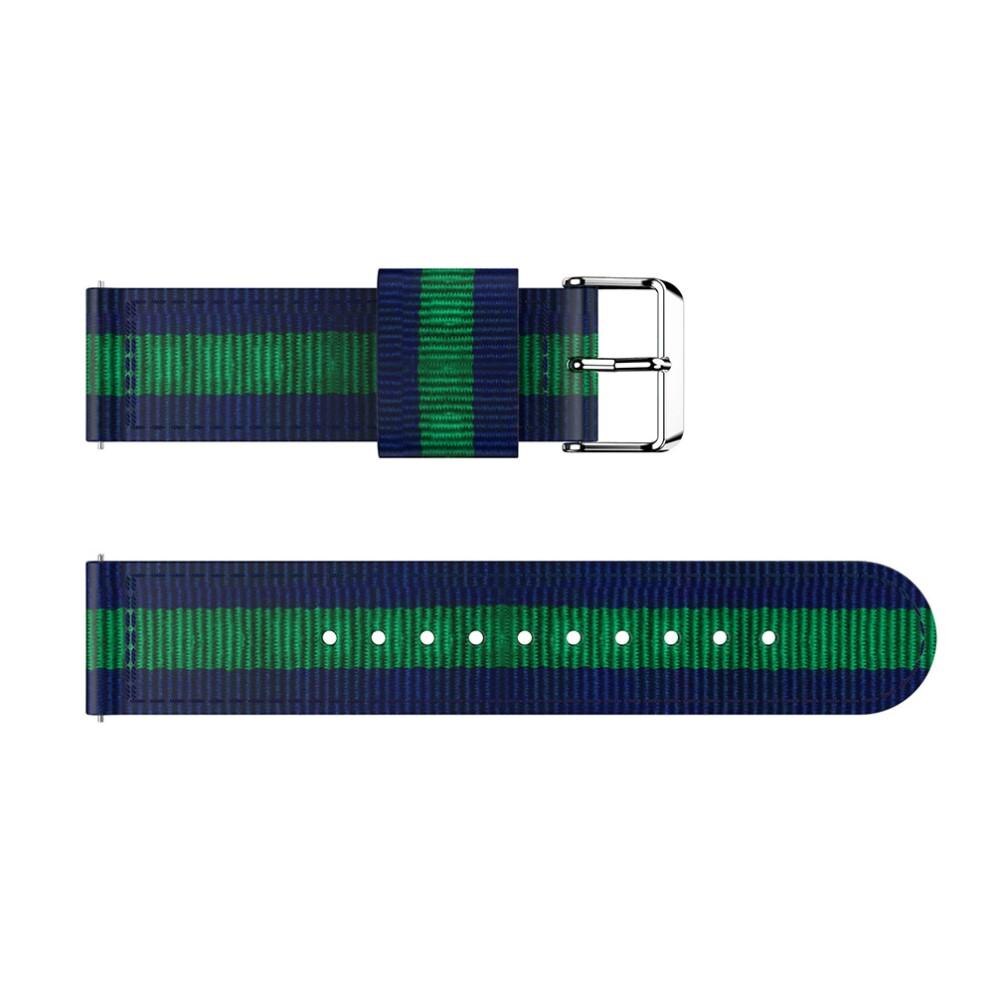 Nylonarmbånd Fitbit Versa/Versa 2 blå/grønn
