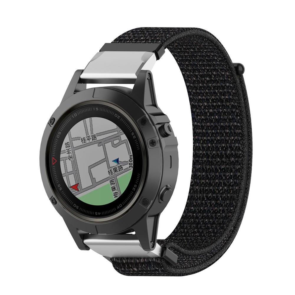 Garmin Fenix 5X/5X Plus/6X/6X Pro/7X Nylonreim svart