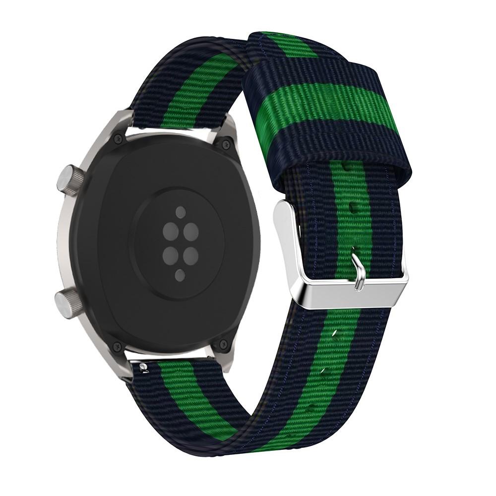 Nylonarmbånd Huawei Watch GT/GT 2 46mm/GT 2 Pro blå/grønn