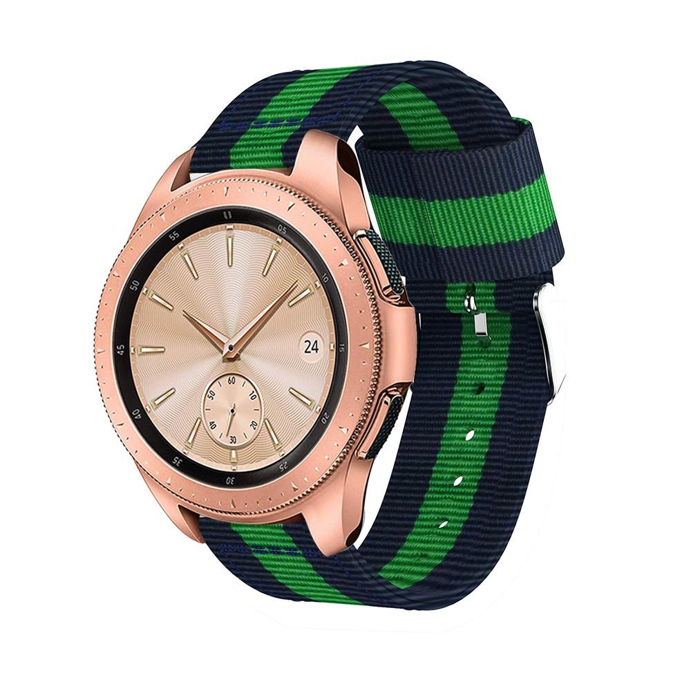 Samsung  Galaxy Watch 42mm Nylonreim blå/grønn
