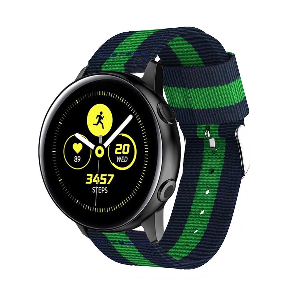 Nylonarmbånd Samsung Galaxy Watch Active/41mm blå/grønn