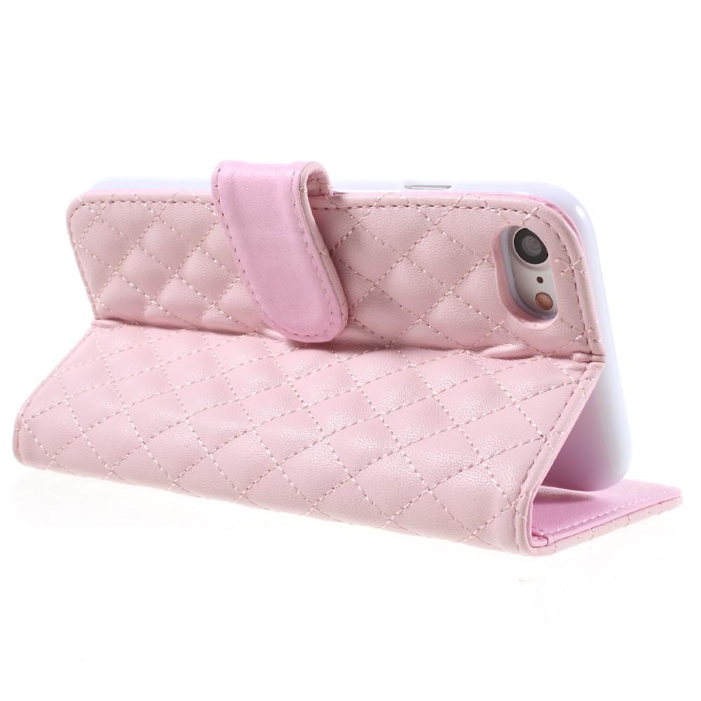 Lommebokdeksel iPhone 7/8/SE Quilted rosa