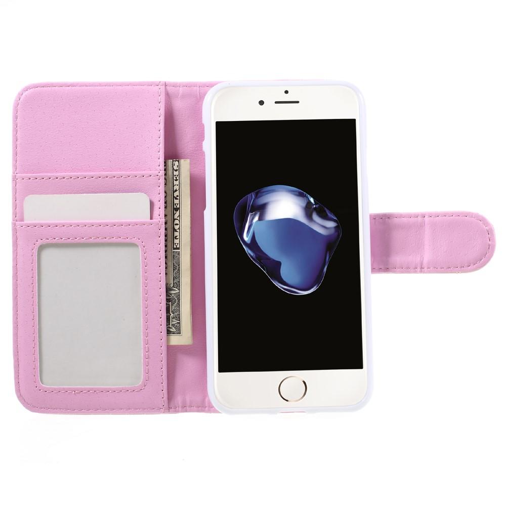 Lommebokdeksel iPhone 8 Quilted rosa