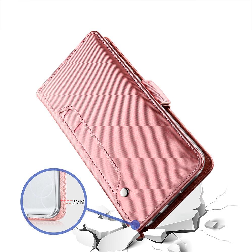 Lommebokdeksel Speil Apple iPhone XR Rosa Gull