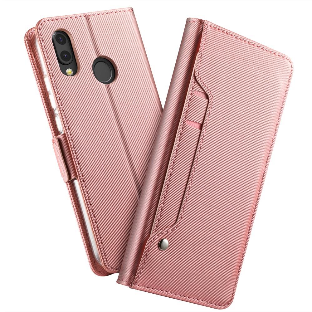 Lommebokdeksel Speil Huawei P20 Lite Rosa Gull