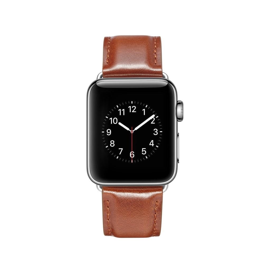 Premium Leather Watch Band Apple Watch 42mm Cognac