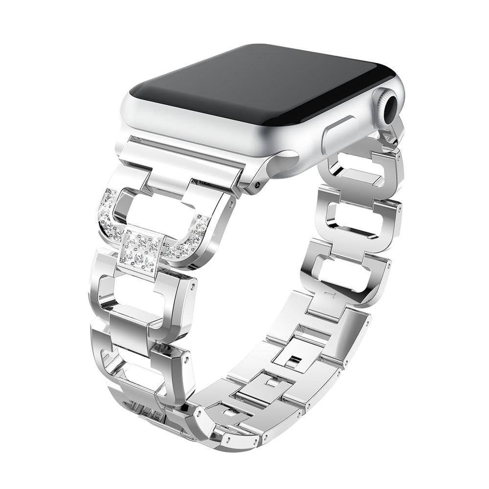 Rhinestone Bracelet Apple Watch Ultra 49mm Silver