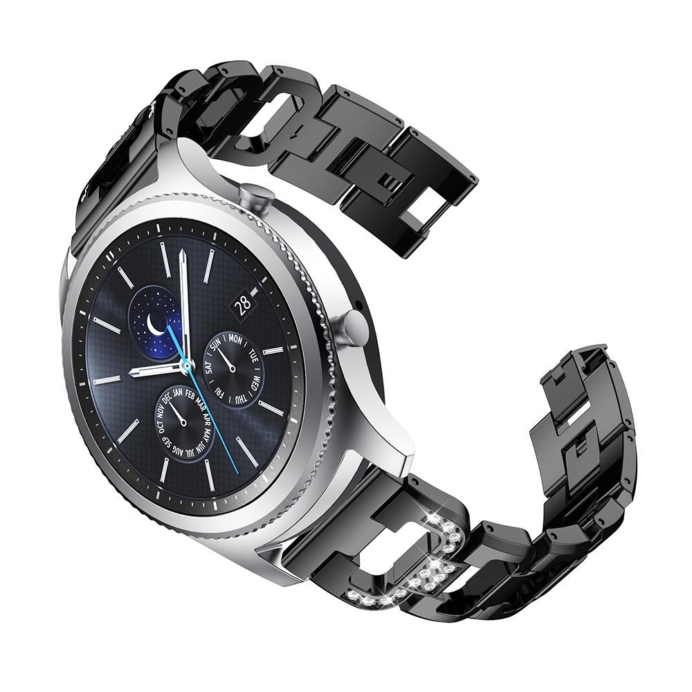 Rhinestone Bracelet Galaxy Watch 46mm/Gear S3 Black
