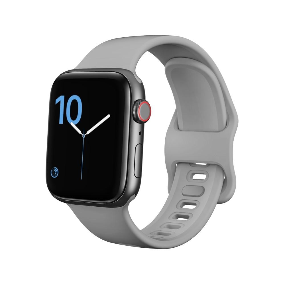 Silikonarmbånd Apple Watch 38/40/41 mm grå