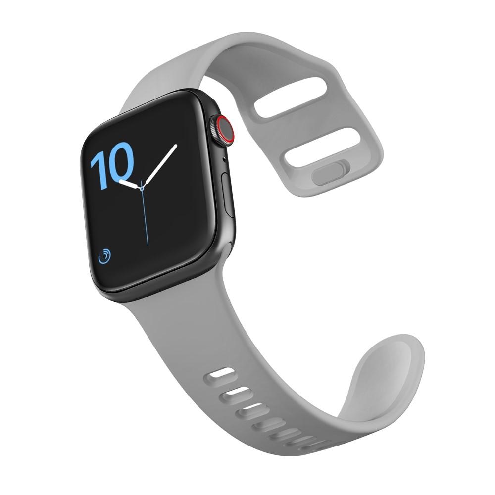 Silikonarmbånd Apple Watch 38/40/41 mm grå