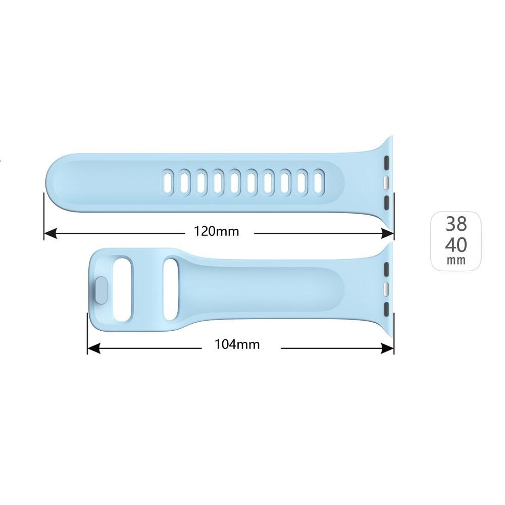 Apple Watch 41mm Series 8 Reim Silikon lyseblå