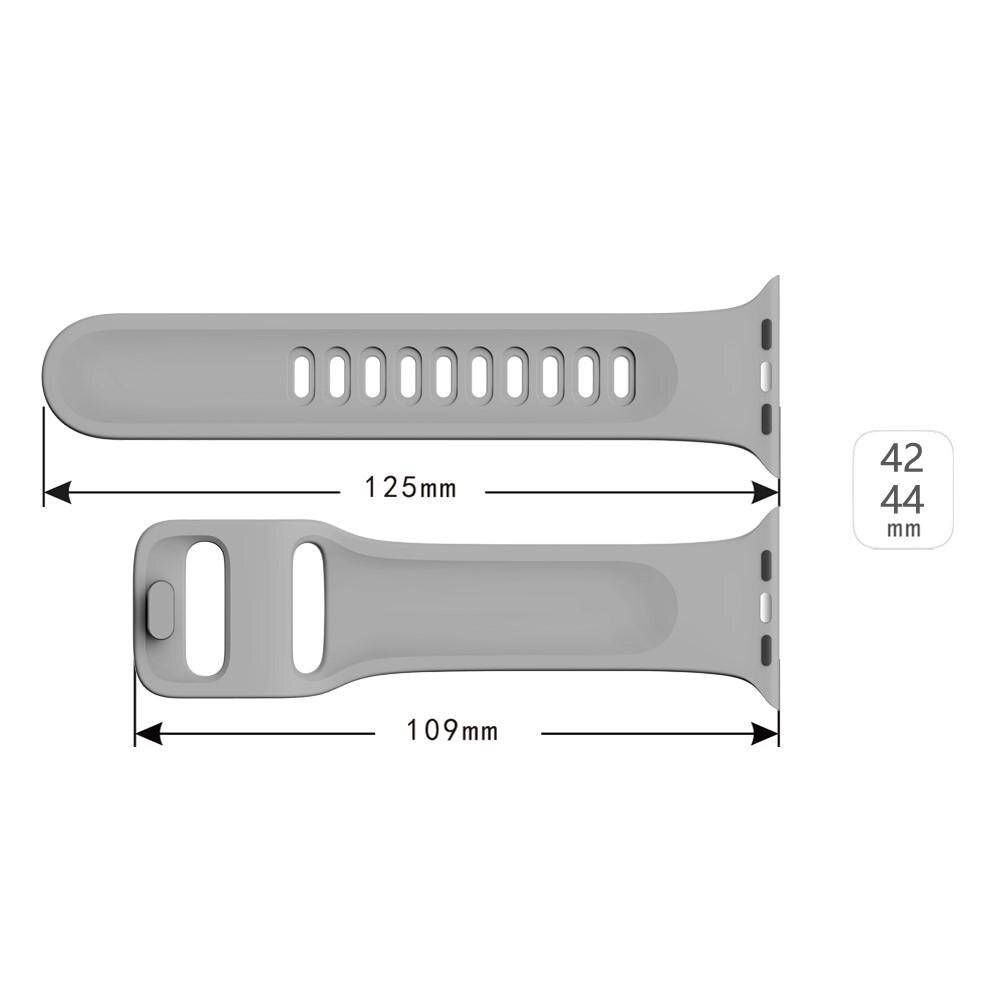 Apple Watch 45mm Series 8 Reim Silikon grå