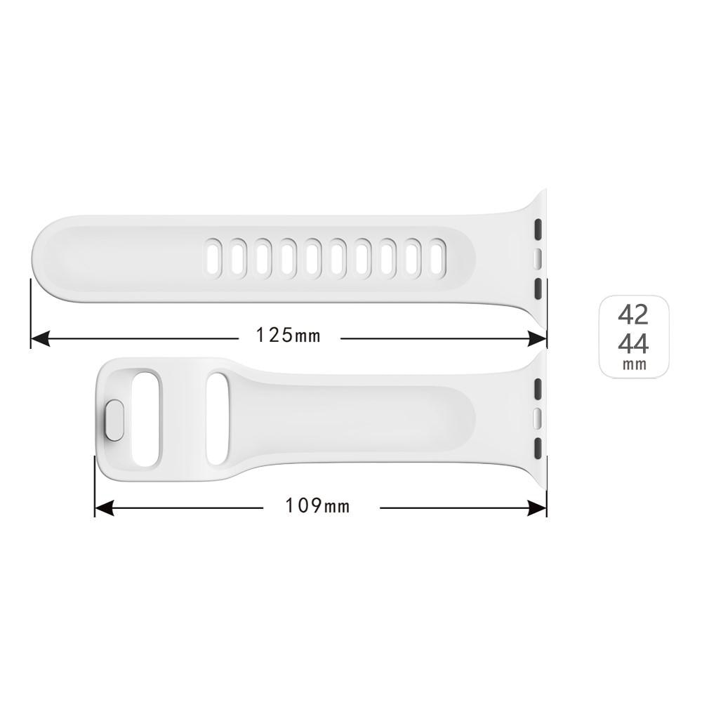 Apple Watch 45mm Series 8 Reim Silikon hvit
