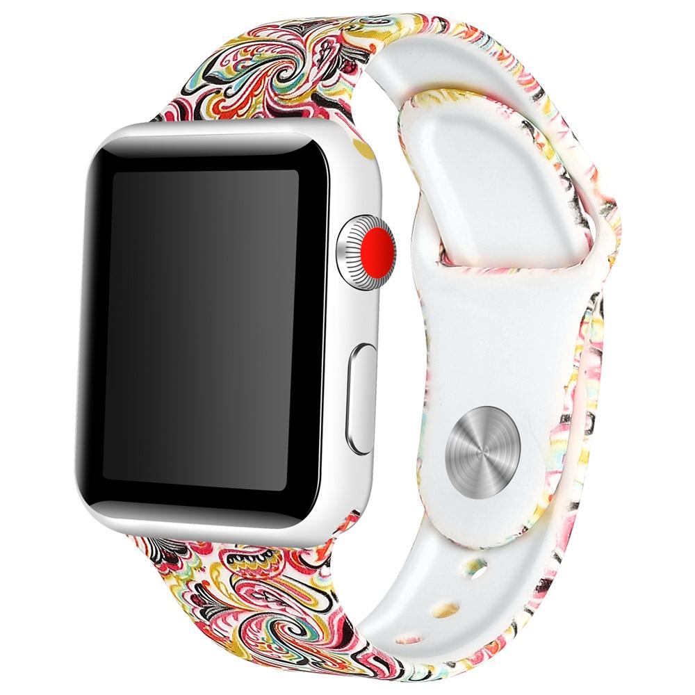 Silikonarmbånd Apple Watch 42/44/45 mm paisley