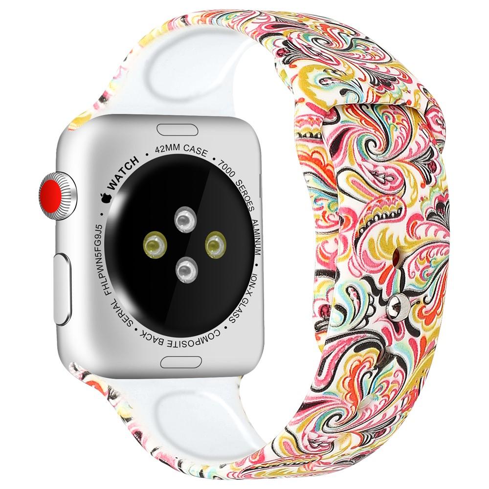 Apple Watch 42/44/45 mm Reim Silikon paisley