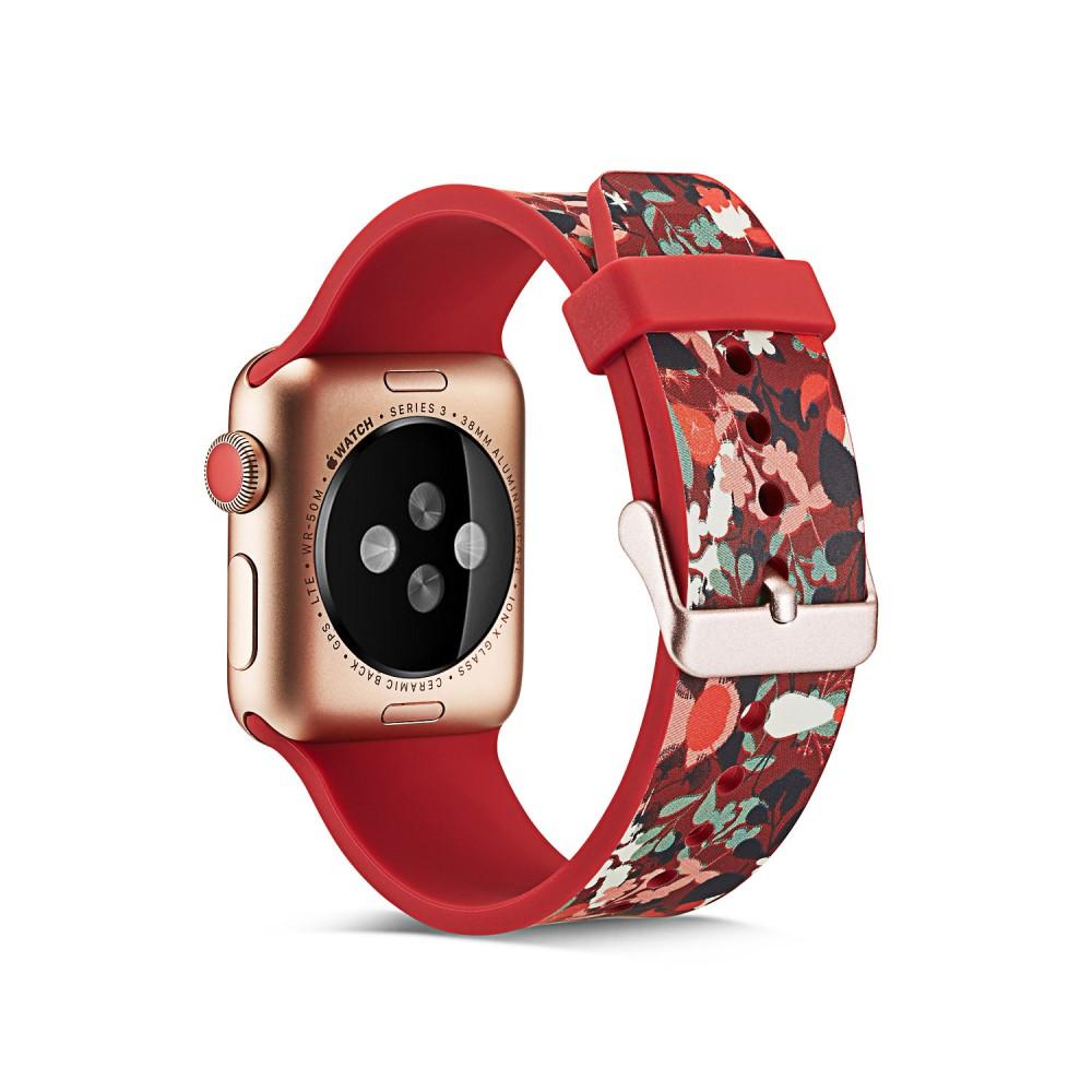 Apple Watch 42/44/45 mm Reim Silikon blommor