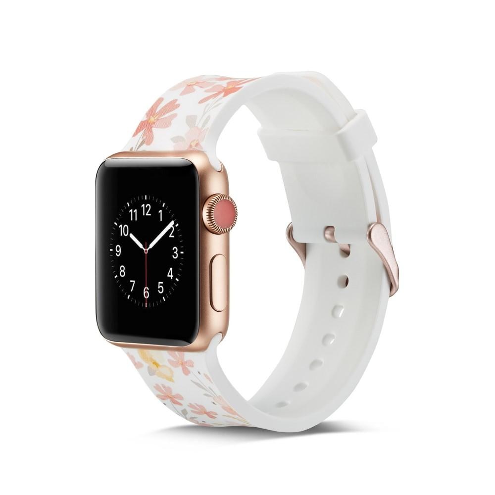 Apple Watch 42/44/45 mm Reim Silikon blommor