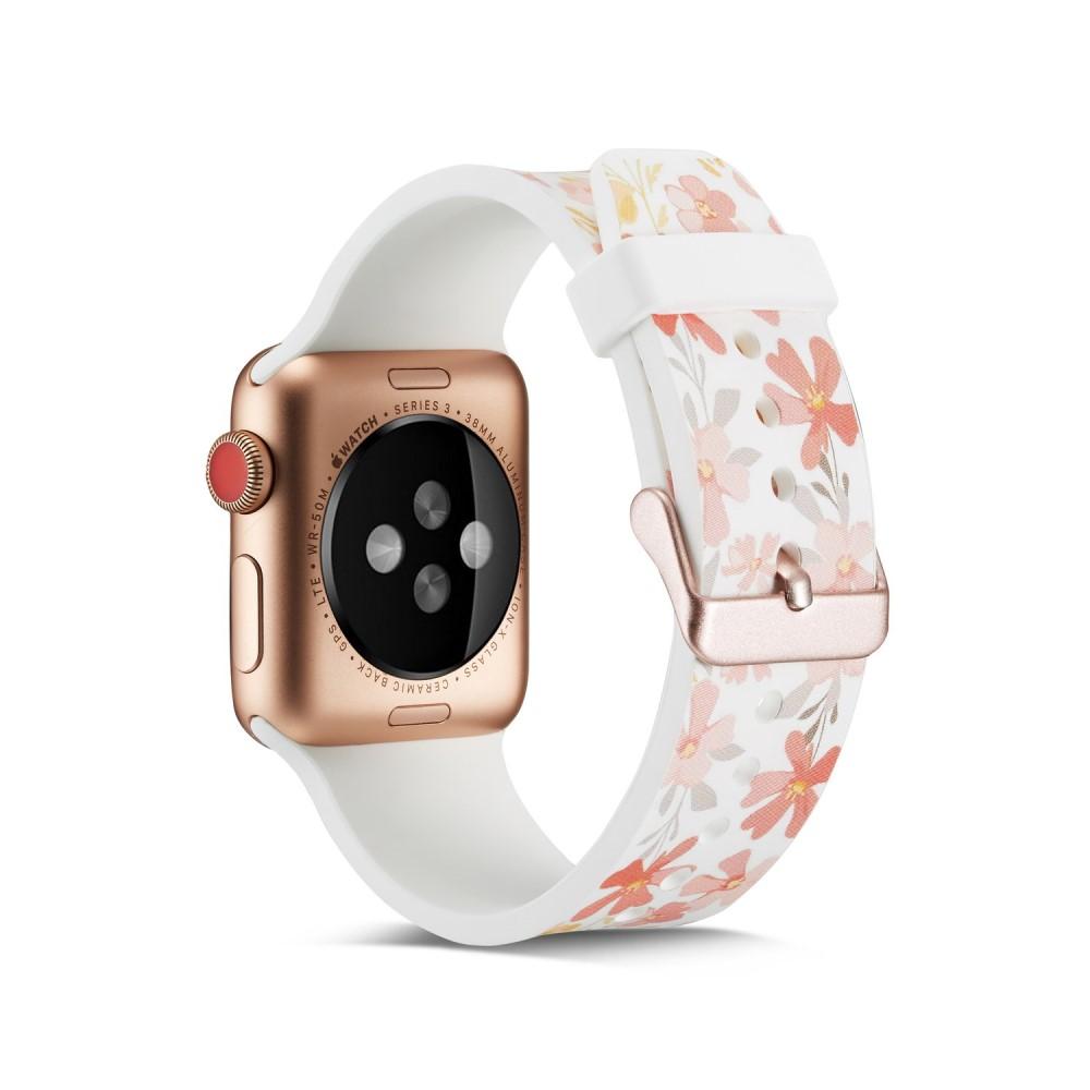 Apple Watch 42/44/45 mm Reim Silikon blommor