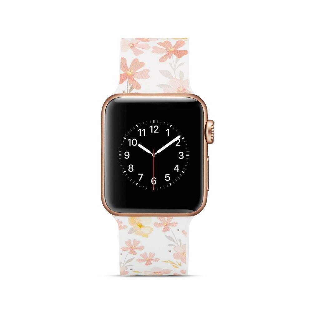 Apple Watch 42/44/45 mm Reim Silikon blommor