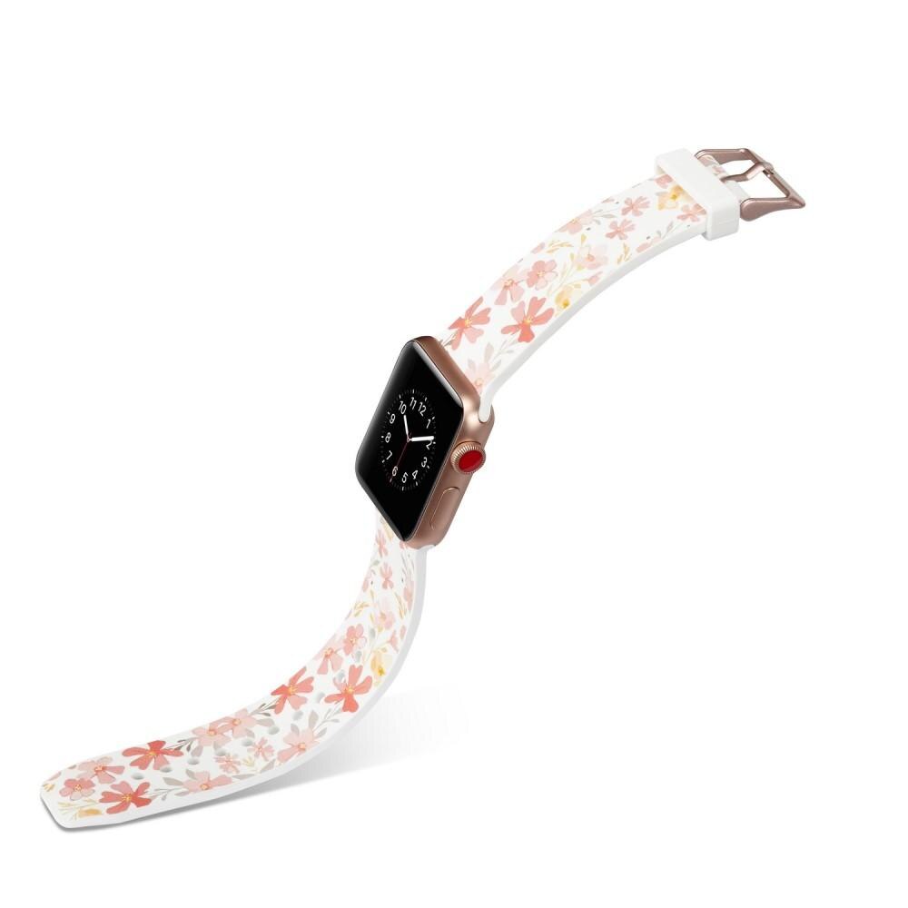 Apple Watch 42/44/45 mm Reim Silikon blommor