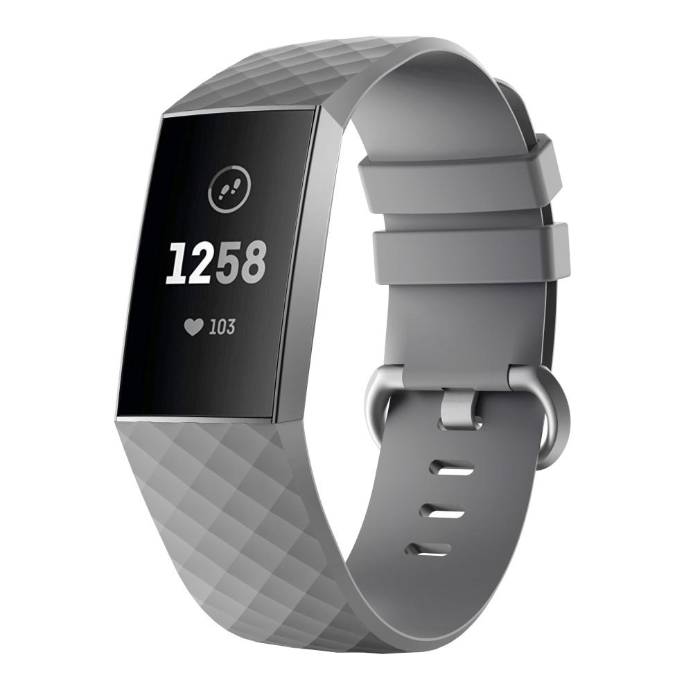 Fitbit Charge 3/4 Reim Silikon grå